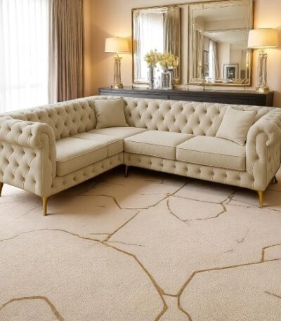 Chesterfield Velvet Corner Sofa