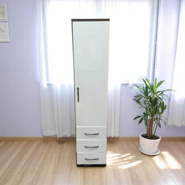 Single Door Wardrobe with 3 Drawers
