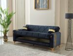 kuzey black 3 seater sofa storage
