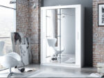 Berlin 150cm Wide Mirror Sliding Door Wardrobe