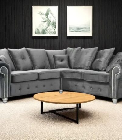 Ashwin Grey Corner Sofa