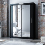Berlin 180cm wide Sliding Mirror Wardrobe