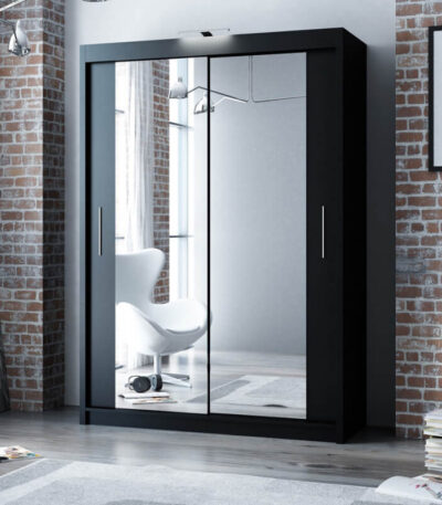 Berlin 180cm wide Sliding Mirror Wardrobe