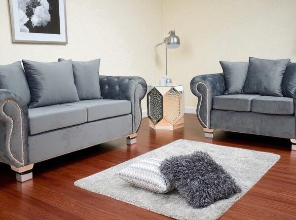 Windsor 3 And 2 Seater Plush Velvet Sofa