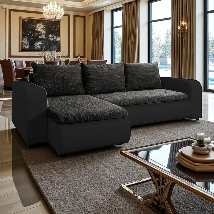 Berlin Universal Side Corner Sofa Bed with Storage
