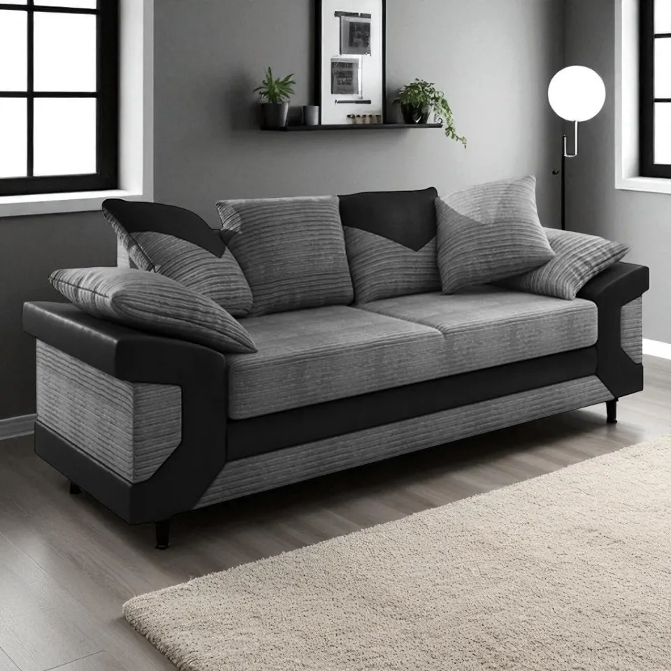 Dino 3 Seater Fabric Sofa