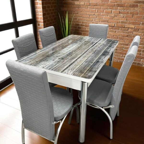 Grey Turkish Style Dining Table and Chairs