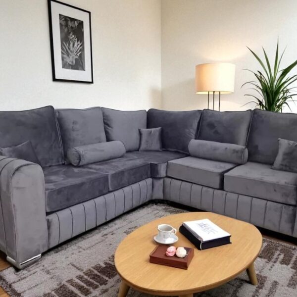 Grey Lilly Corner Sofa
