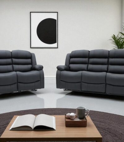 Sorrento Leather 3 and 2 Seater Sofa Set