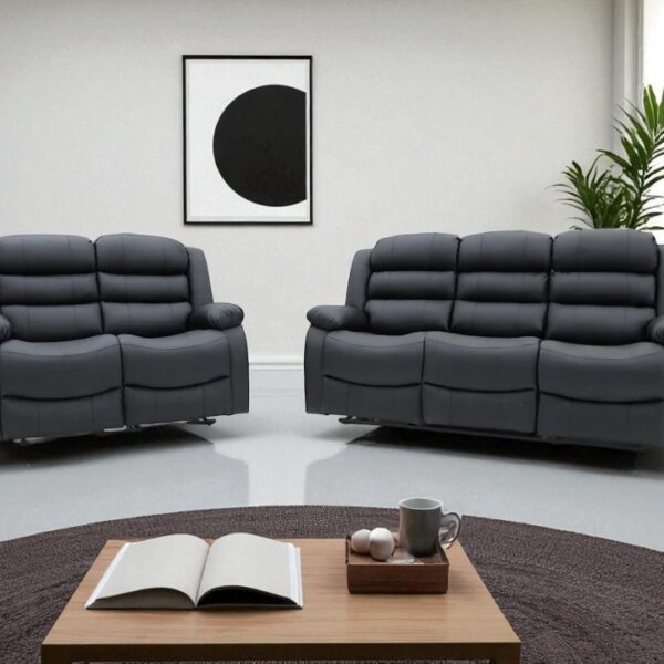 Sorrento Leather 3 and 2 Seater Sofa Set