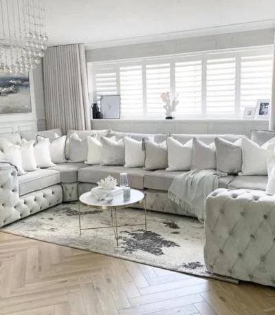 Ashton Chesterfield 8 Seater U Shaped Corner Sofa