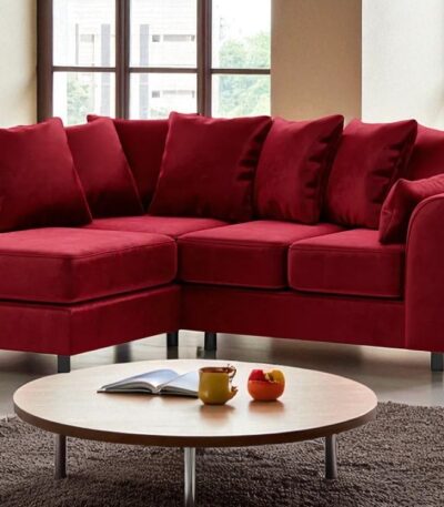 Dylan Plush Velvet Right Hand Corner Sofa