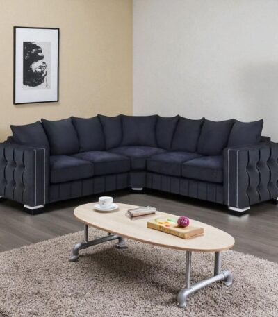 maya plush velvet sofa double corner