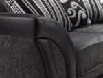 shannon 2 seater fabric sofa handrest