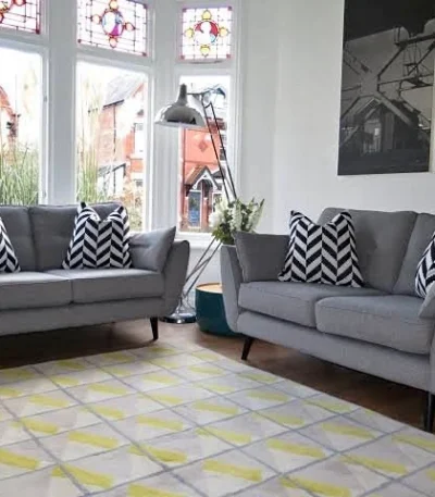 Zinc 3 and 2 Seater Sofa Set