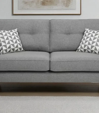 Zinc 3 Seater Velvet Fabric Sofa